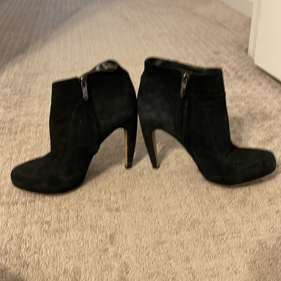 Sam Edelman black suede booties size 6.5 - Picture 2 of 5